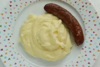 Sausage and mashed potatoes