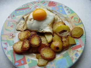 Steak burger topped with egg