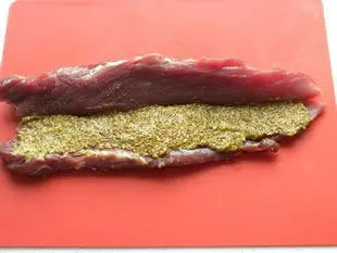 Larded pork tenderloin : Photo of step #2
