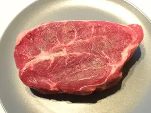 Two-stage beef chuck  : Photo of step #1