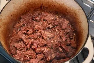 Beef braised in reduced red wine