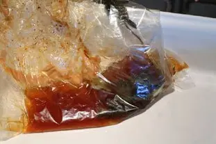 Roast pork with sage, cooked in a bag.
