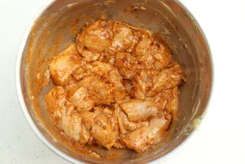 Spicy chicken skewers : Stage 4