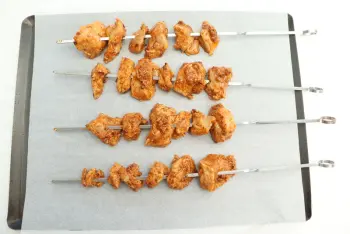 Spicy chicken skewers : Stage 5