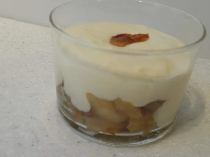 Tatin apples with mascarpone cream