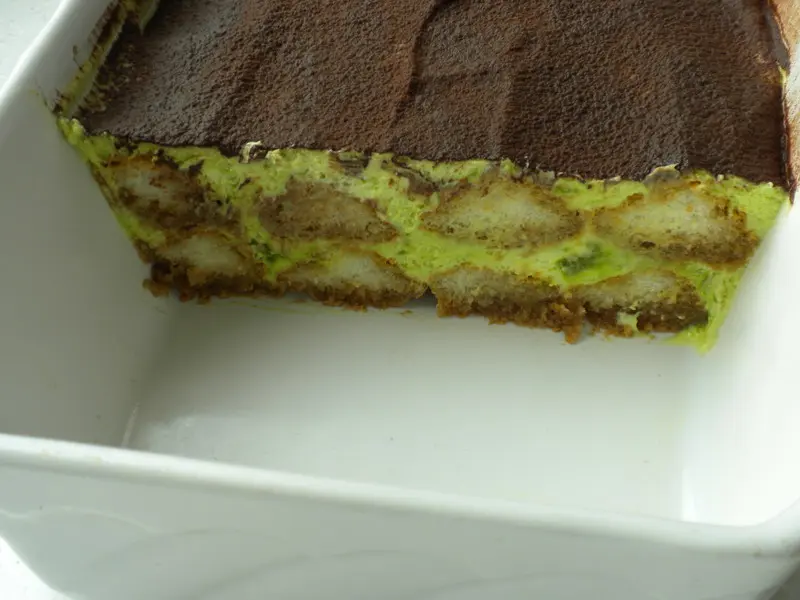 Pistachio tiramisu