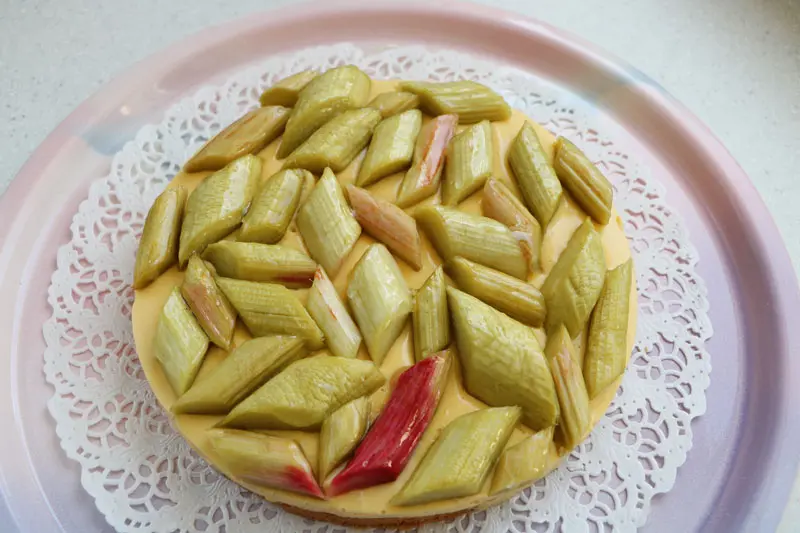 Breton apple and rhubarb tart 