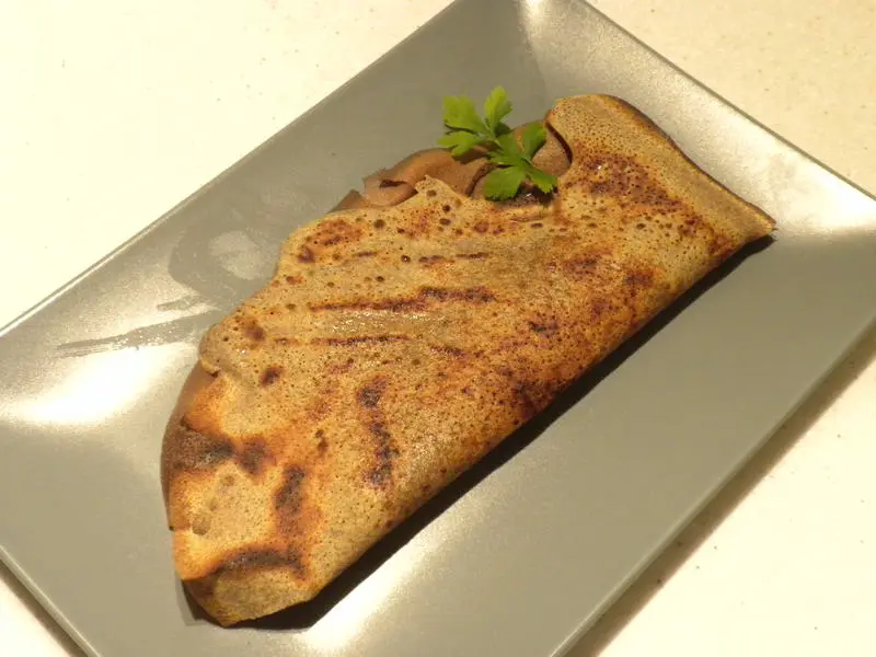 Sausage buckwheat pancakes