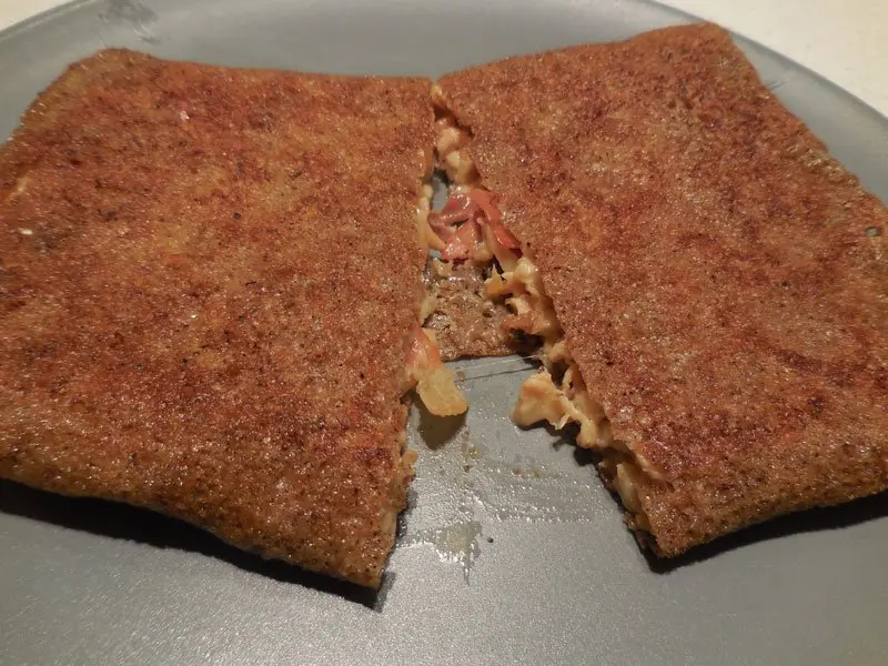 Mushroom buckwheat pancakes