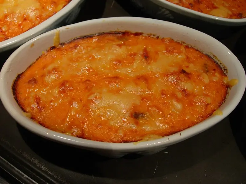 Potimarron (chestnut pumpkin) "au gratin"