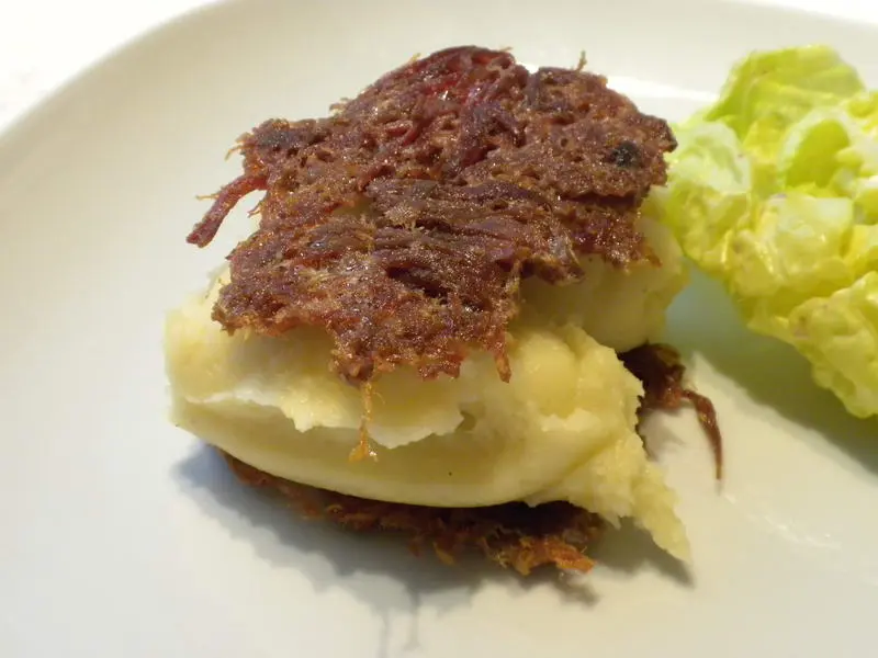 Fried rillettes