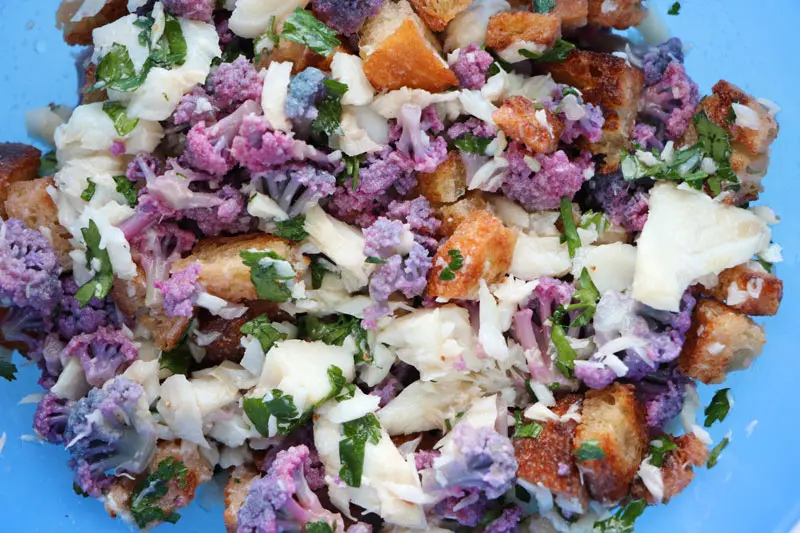 Warm autumn salad