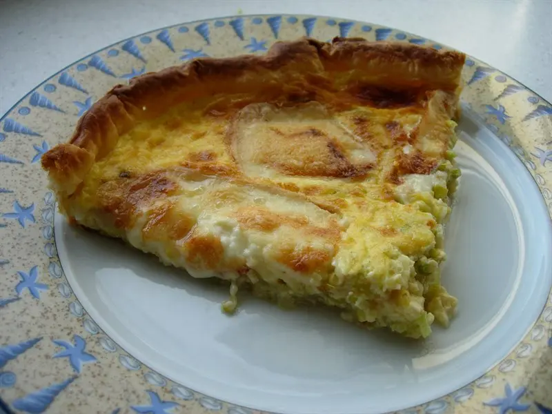 Maroilles cheese quiche