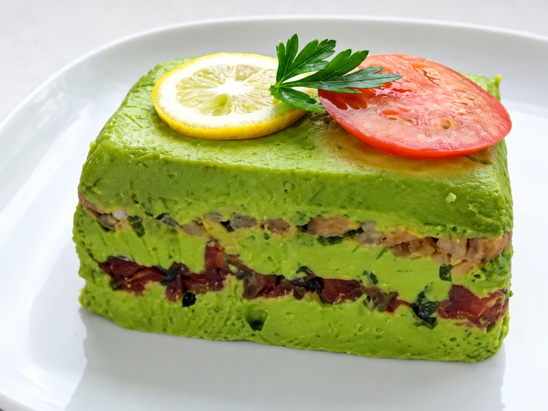 Avocado and smoked salmon terrine 
