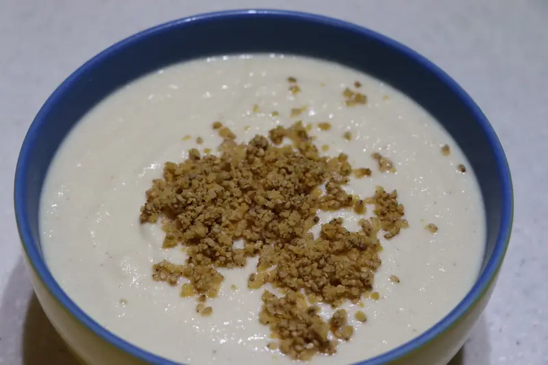 Celeriac and sesame soup