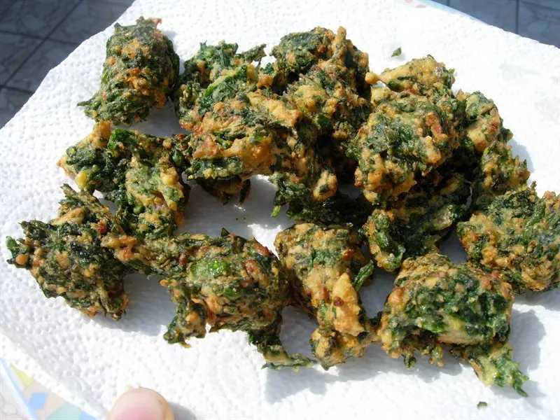 Spinach fritters