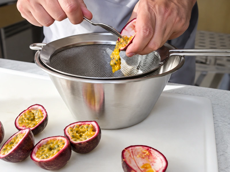 How to extract passion fruit juice