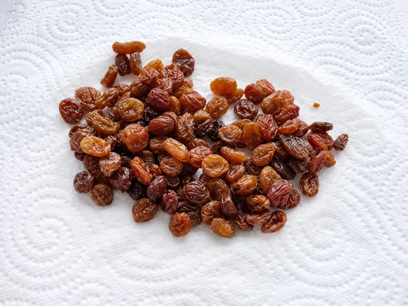 You should not add raisins to recipes dry 