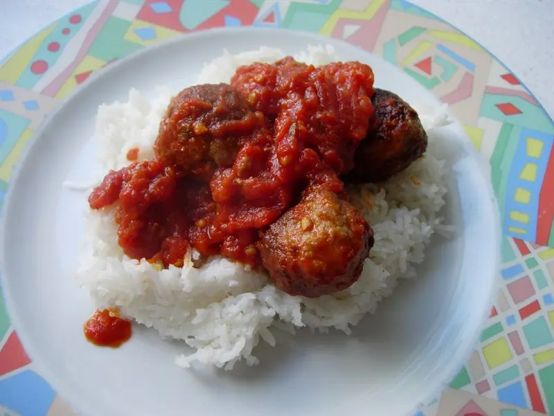 Tomato meat balls