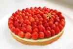 Breton strawberry and verbena tart