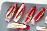 Red endive appetizers