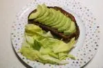 Fried cheese toasties with avocado