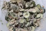 Spring courgette and tuna salad