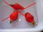 You should not soak strawberries in water