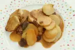 Gratin of potatoes with morels and yellow wine