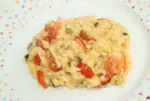Risotto with zucchinis and cherry tomatoes