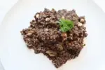 Lentils with sorrel and feta cheese