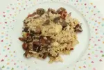 Fried Rice with mushrooms and ham