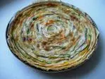 Vegetable rosette tart