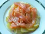 Salmon marinated like herring