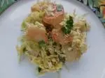 Warm scallop and cabbage salad