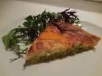 Leek and Mimolette tart