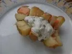 Potatoes with smoked salmon