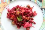 Beetroot and fried chicken salad