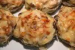 Stuffed artichokes au gratin