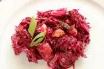 Beetroot salad with cashew nuts