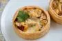 Puff pastry tarts with shelled mussels in a beer and Maroilles cheese sauce.