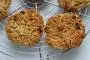 Apple cookies with rolled oats.