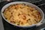 Grilled potato and cauliflower gratin with béchamel sauce, where the vegetables are grilled before assembly.