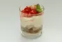 Pear and strawberry verrine with tiramisu cream