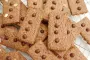 Shortbread with oat flour and cocoa powder.