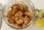 No-sugar-added apple sauce and oatmeal cakes.