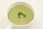 Creamed watercress and potato soup.