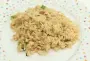 Cooked rice, sautéed with diced chicken and eggs.
