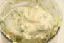 Mayonnaise made with vinegar, herbs, pickles, capers, and chopped hard-boiled egg.