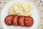 Morteau sausage and smoked cauliflower purée